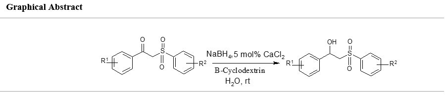 β-Cyclodextrin promoted stereoselective synthesis of β-hydroxysufones from β-keto-sulfones using NaBH4-CaCl2 as an efficient reagent in water